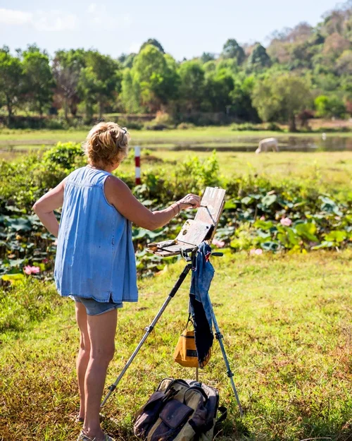 Elsie Evans painting