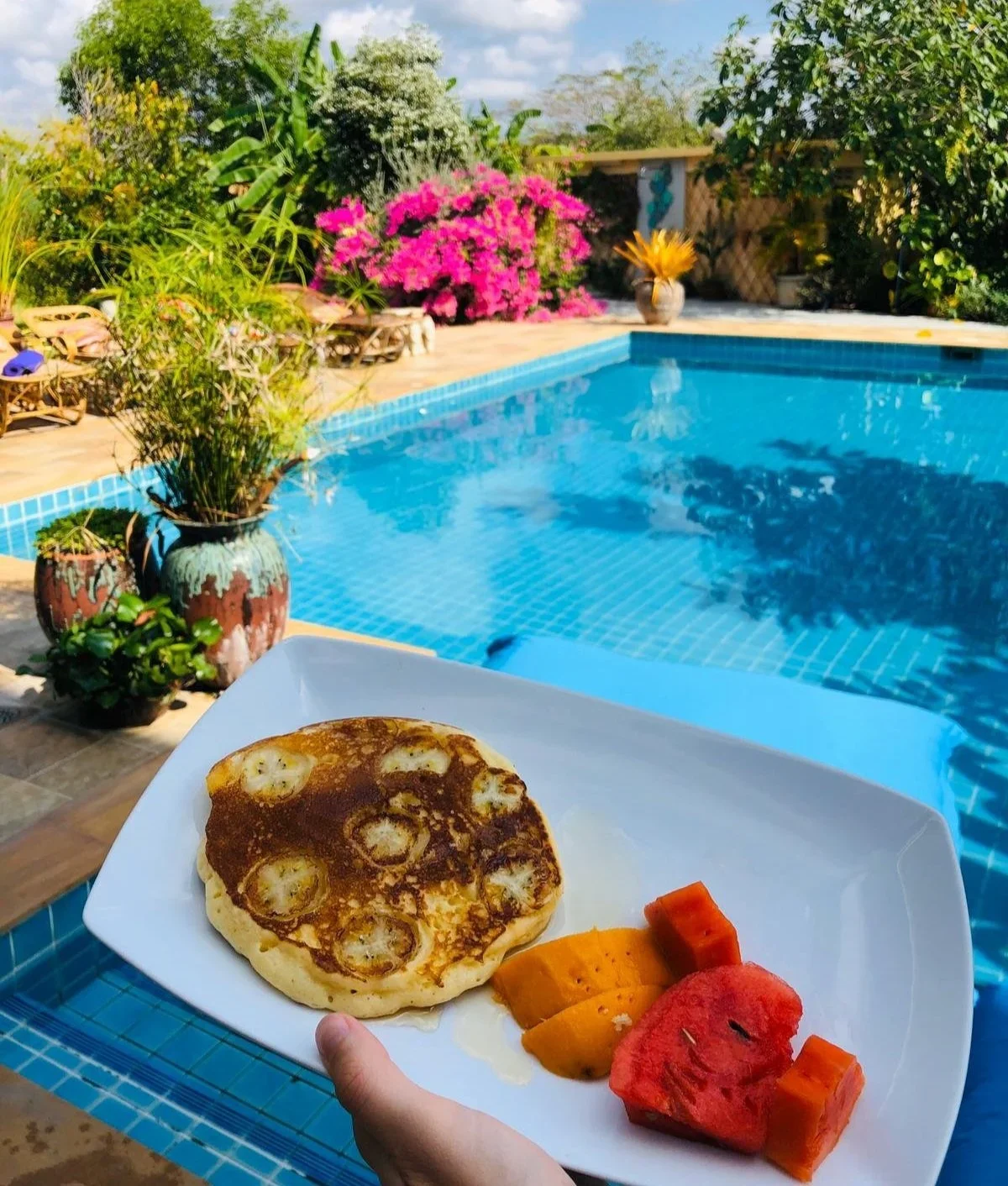 Community breakfast table